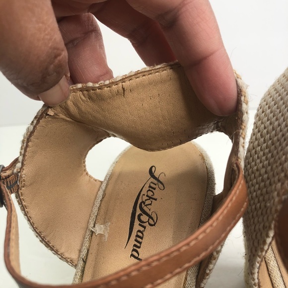 Lucky Brand Platform Sandals #10 - Picture 6 of 14